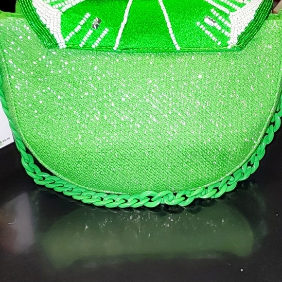 America & Beyond Lime Green Beaded Bag - Limited Addituon - Picture 3 of 7